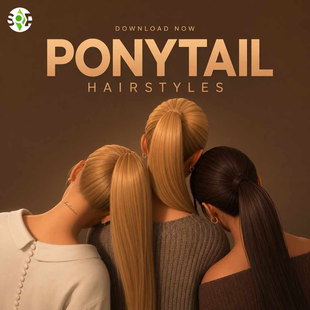 Sims 4 Ponytail Hairstyles