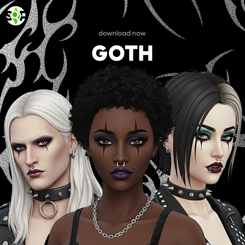 Sims 4 Goth CC