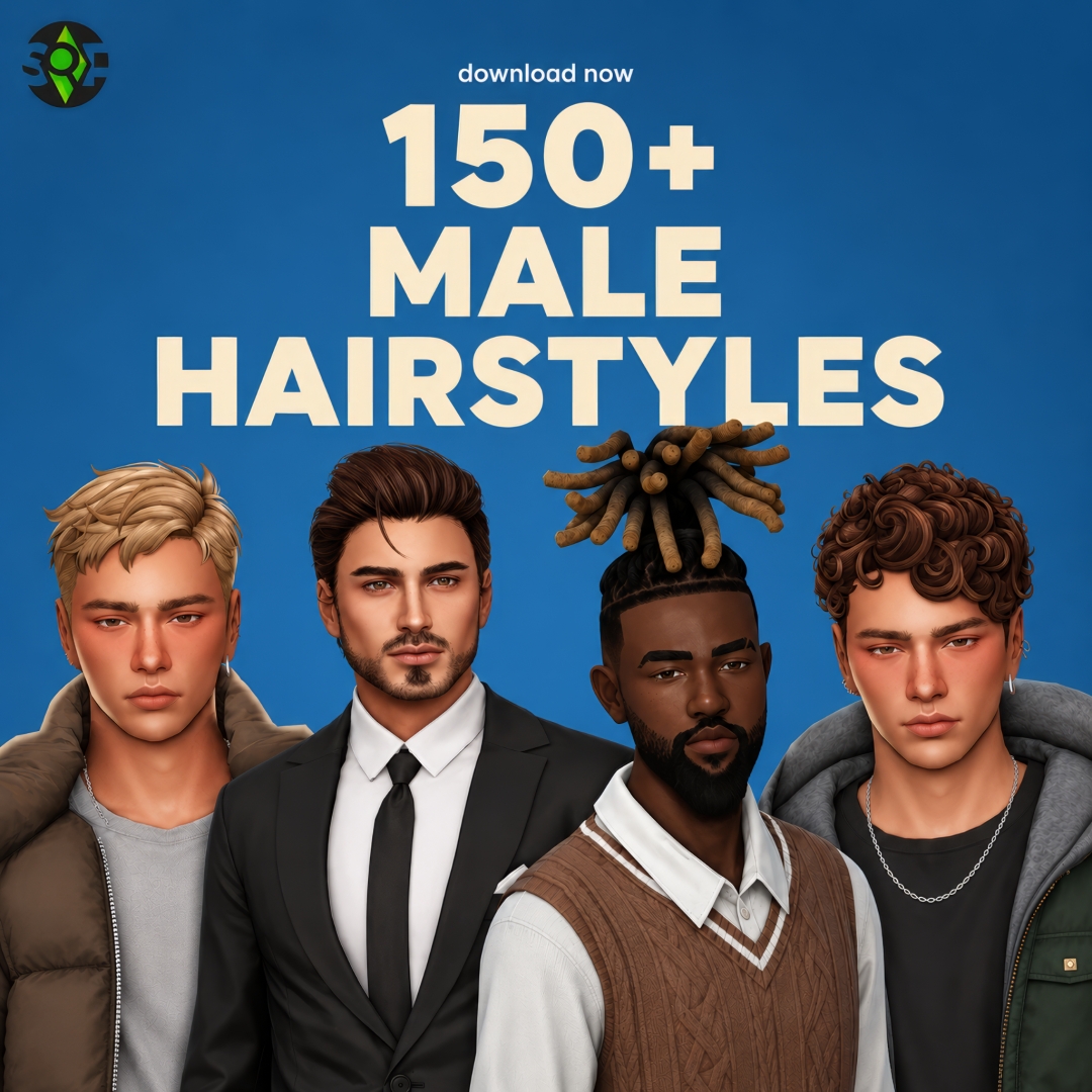 150+ Sims 4 Male Hairstyles