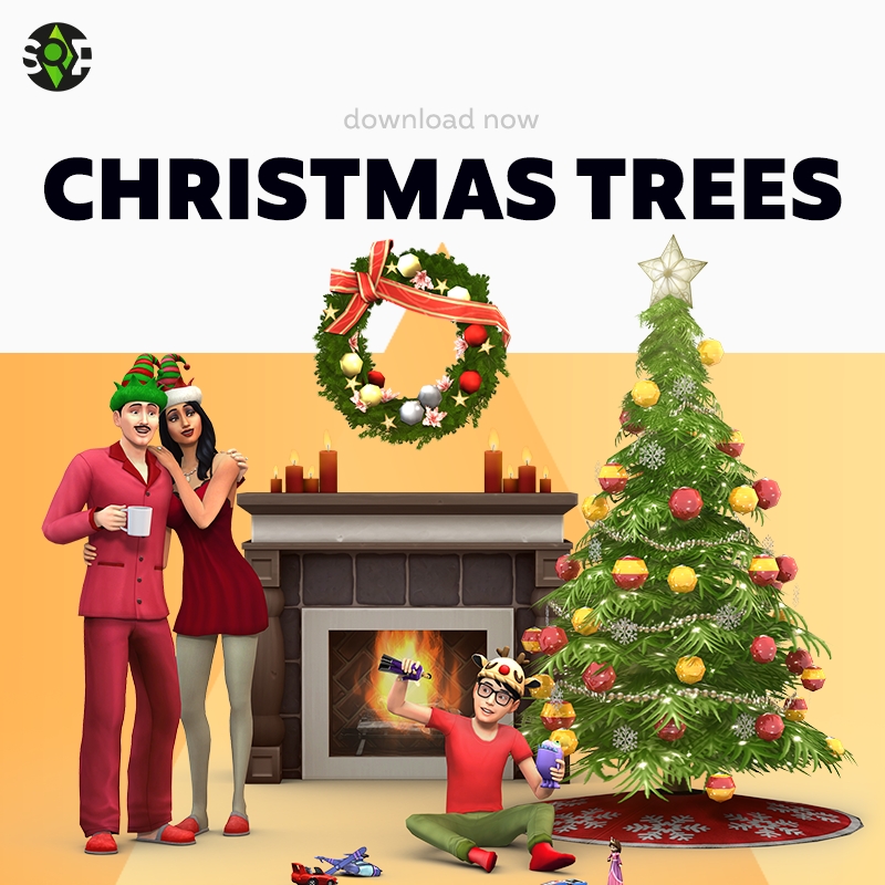 Sims 4 Christmas Trees