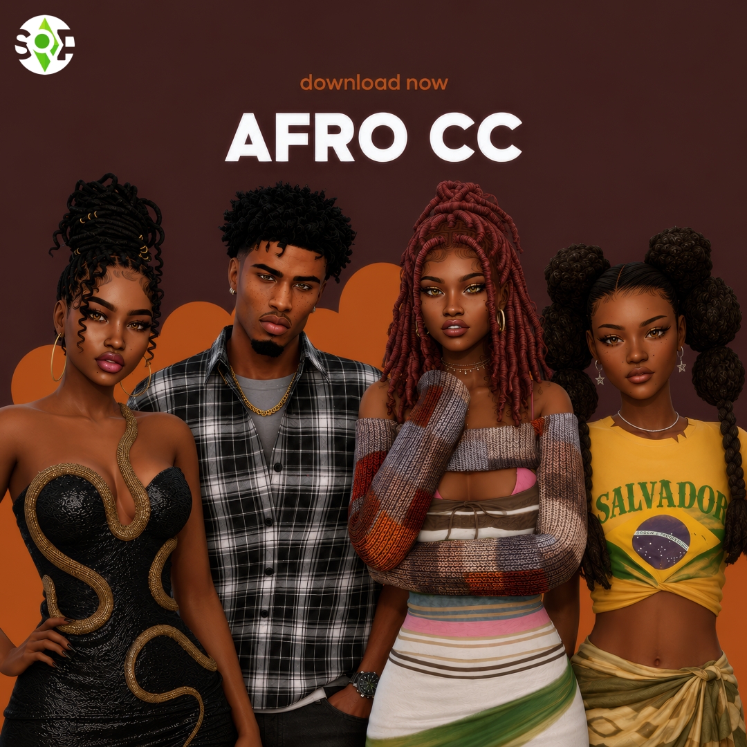 Sims 4 Afro CC